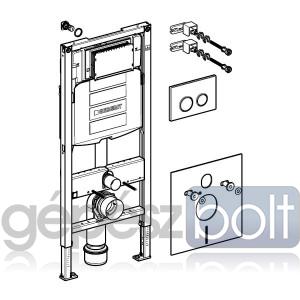 Geberit Duofix WC szerelőelem fali WC részére, UP320 öblítőtartállyal, Sigma20 nyomólappal