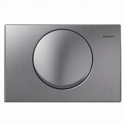 Geberit Mambo nyomólap, szálcsiszolt rozsdamentes acél 