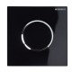 Geberit HyTouch pneumatikus vizelde vezérlés, Sigma10 dizájn fekete / fényes króm / fekete színben