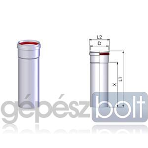 Tricox Alu cső 60mm hossz 250mm