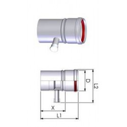 Tricox Alu kondenzátum leválasztó 80mm fehér 