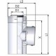 Tricox PPs/Alu ellenőrző egyenes idom 110/160mm