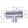 Tricox PPs/Alu ellenőrző T-idom 110/160mm