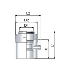 Tricox PPs/Alu kondenzátum leválasztó 110/160mm