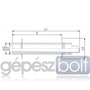 Tricox PPs/Alu parapet 110/160mm 2db takaró lemezzel