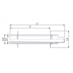 Tricox PPs/Alu parapet 60/100mm 2db takaró lemezzel