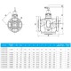 Esbe VLA335 Szabályozó szelep 3 járatú karimás