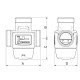 ESBE VTC312 töltő szelep 60°C