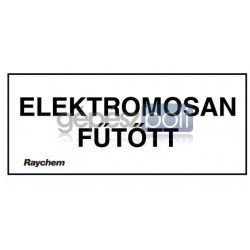 Raychem LAB-ETL-H Figyelemfelkeltő címke "ELEKTROMOSAN FŰTÖTT"  