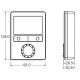 Siemens RDG400 fan-coil helyiség termosztát