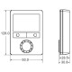 Siemens RDG400KN fan-coil helyiség termosztát