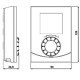 Siemens RDH10RF/SET rádiófrekvenciás forgatógombos szobatermosztát