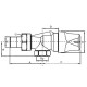Siemens VUN210 axiális termosztatikus radiátorszelep