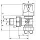 Siemens VEN115 sarok termosztatikus radiátorszelep