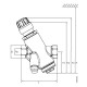 Siemens VPI45.15F0.5 Dinamikus térfogatáram szabályozó szelep mérőcsonk nélkül DN15