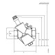 Siemens VPI45.15F1.5 Dinamikus térfogatáram szabályozó szelep mérőcsonk nélkül DN15