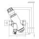 Siemens VPI45.15F1.5Q Dinamikus térfogatáram szabályozó szelep mérőcsonkkal DN15