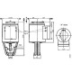 Siemens SKC32.60 Szelepmozgatók 40mm elmozdulással