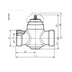 Siemens VVP47.10-0.25 2 járatú zónaszelep 1/2" -0.25