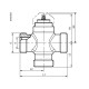 Siemens VXP47.10-0.4 Háromjáratú zónaszelep 1/2"-0.4