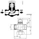 Siemens VVP45.15-2.5 2 járatú zónaszelep 3/4" -2.5