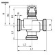 Siemens VXG44.15-0.25 kétutú menetes szabályzószelep 1"-0.25