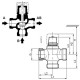 Siemens VXP45.10-0.25 Kétutú menetes szabályzószelep 1/2"-0.25