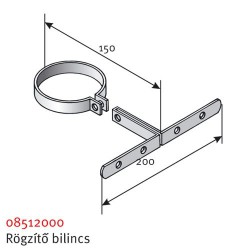 Saunier Duval Fali rögzítő 125 mm