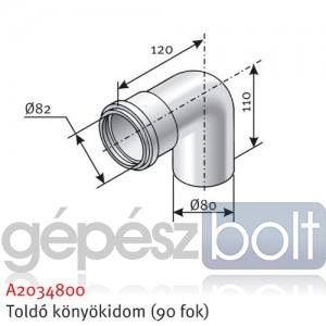 Saunier Duval SDC 80/80 könyök 90