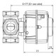 Esbe CRA121 Vezérlő motor 230 V, 5-95°C, 120 s