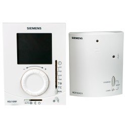 Siemens RDJ10RF/SET rádiófrekvenciás forgatógombos szobatermosztát