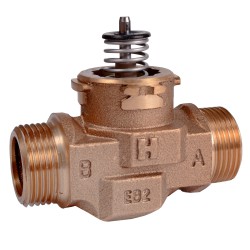 Honeywell VCZAQ1100 Egyutú zónaszelep 1" BSPP (külső menet) Kvs 6