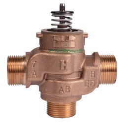 Honeywell VC Kétutú zónaszelep 3/4" BSPP (külső menet) Kvs 6,9