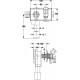 Haas OHA 4060 falsik alatti szifon háztartási gépekhez, vízszintes szereléshez DN 40/50 1/2"-os töltőszeleppel