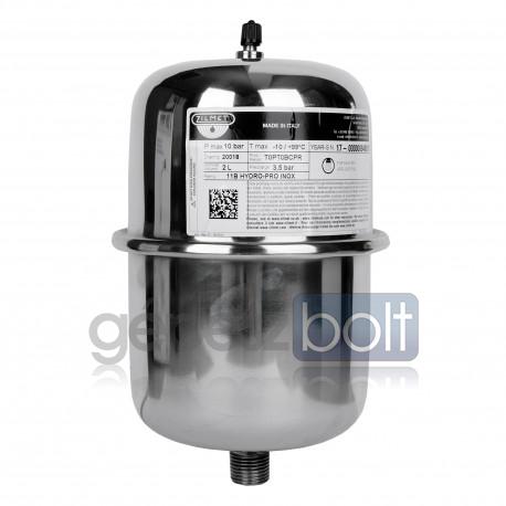Zilmet INOX-Pro fix membrános hidrofor tartály, 2 l, 10 bar, álló