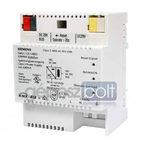 Siemens 5WG1125-1AB12 Gamma KNX busztáp N125/12, 320 mA, DC 29 V