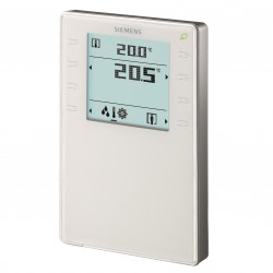 Siemens QMX3.P02 KNX helyiség kezelő hőmérséklet érzékelővel, érintőgombokkal, LED kijelzővel