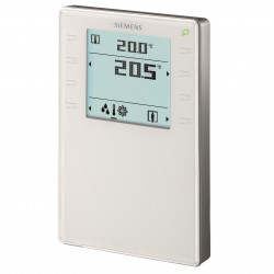 Siemens QMX3.P02 KNX helyiség kezelő hőmérséklet érzékelővel, érintőgombokkal, LED kijelzővel