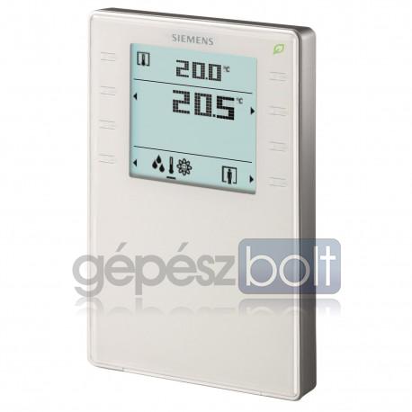 Siemens QMX3.P02 KNX helyiség kezelő hőmérséklet érzékelővel, érintőgombokkal, LED kijelzővel