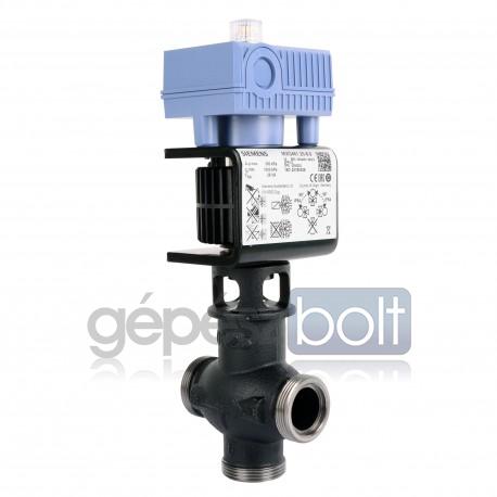 Siemens MXG461.15-0.6 Modulációs keverő/2-járatú magnetikus szabályozószelep, menetes, PN16, DN15, kvs 0.6, AC 24 V