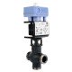 Siemens MXG461.40-20 MXG461.40-20 Modulációs keverő/2-járatú magnetikus szabályozószelep, menetes, PN16, DN40, kvs 20, AC 24 V
