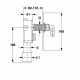 Haas „OHA 4000” falsik alatti szifon háztartási gépekhez DN 40/50