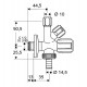 Schell COMFORT kombinált sarokszelep DN 15, külső menet: 1/2"