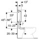 Geberit AP116 falon kívüli öblítőtartály, 2 mennyiséges öblítés