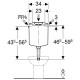 Geberit AP116 falon kívüli öblítőtartály, 2 mennyiséges öblítés