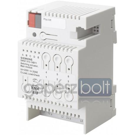 Siemens 5WG15131AB11 GAMMA N 513/11 KAPCSOLÓAKTOR M3X20AX C- FŐMODUL 3X AC 230V 20AX C-TERHELÉS TERHELÉS-ELLENÖRZÉS