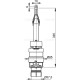 Alcaplast öblítő szelep WC tartályhoz A100, A101 ,A102