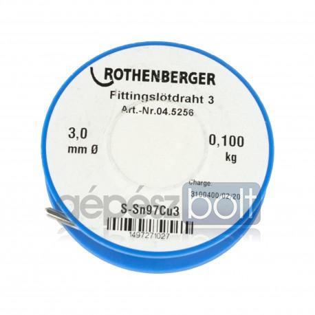 Rothenberger Forrasztó ón 100 g, 3 mm, S- Sn97Cu3