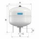 Flamco Flofix 35 HMV/ Ivóvíz-tágulási tartály 35 L, G 3/4" M