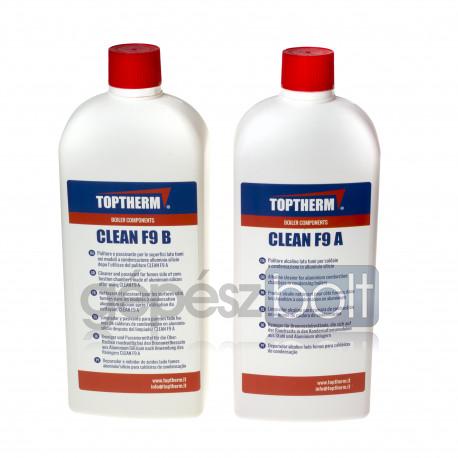 Toptherm CLEAN F9 A és B tisztító folyadék alumínium hőcserélőkhöz 2 x 1 liter + 2 db szórófej